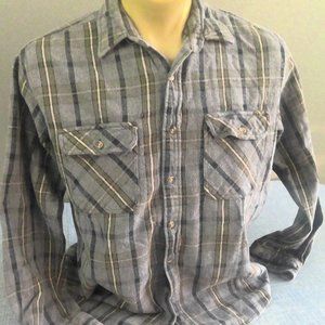 Vintage Sandspoint Flannel Work Shirt Long Sleeve XL